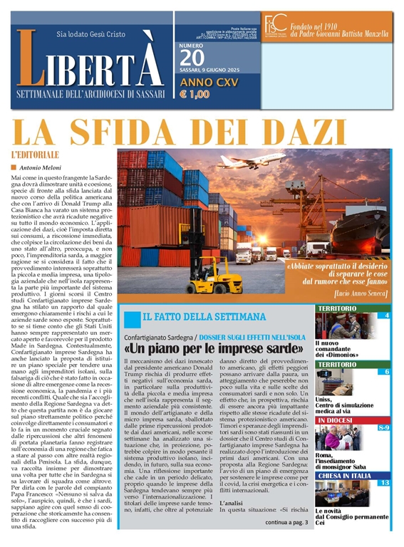 LIBERTAgrave; - Settimanale dell'Arcidiocesi di Sassari