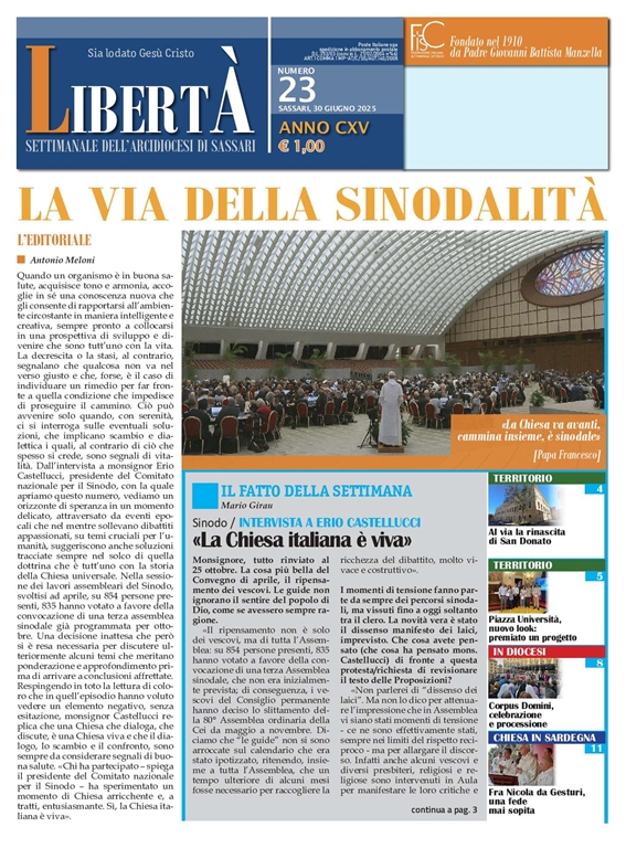 LIBERTAgrave; - Settimanale dell'Arcidiocesi di Sassari